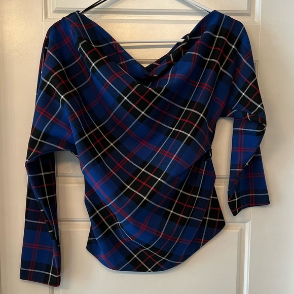 Zara Plaid Top - Picture 4 of 4